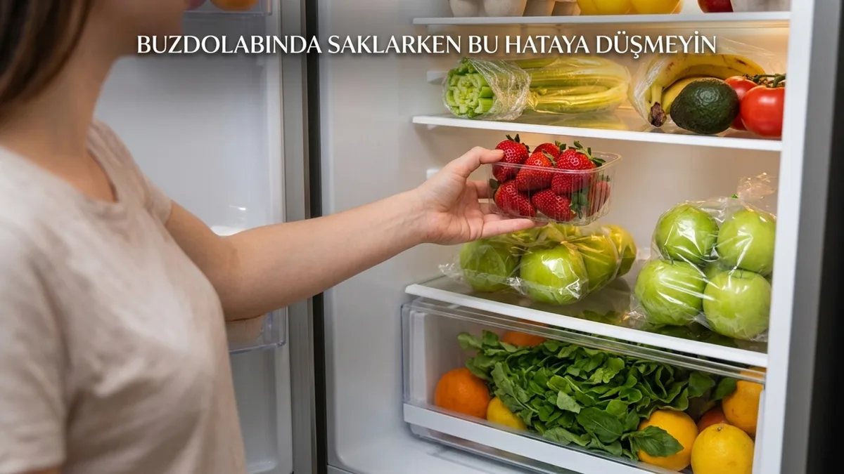 Buzdolabında saklanan sebze ve meyveler