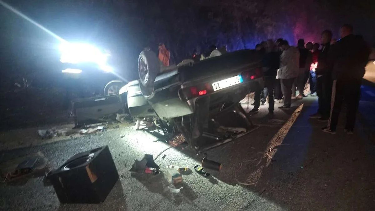 Düzce'de otomobil devrildi: 2 kişi yaralandı