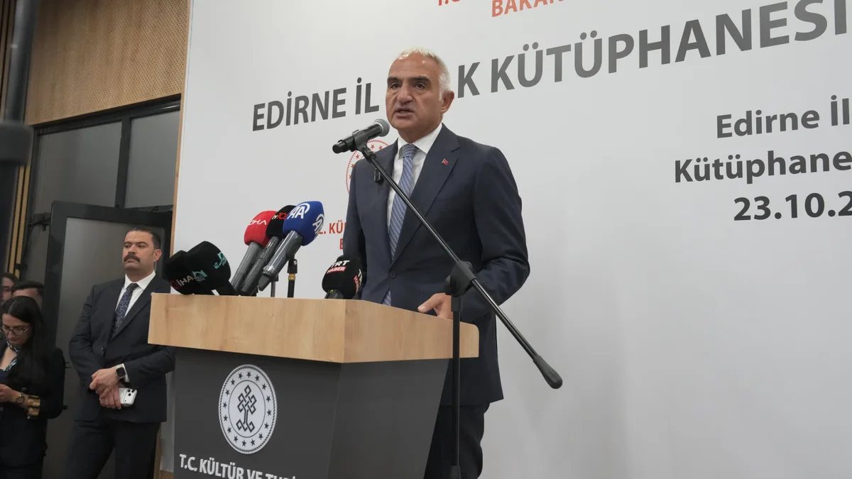 Edirne İl Halk Kütüphanesi ve Muradiye Mevlevihanesi açılış töreni