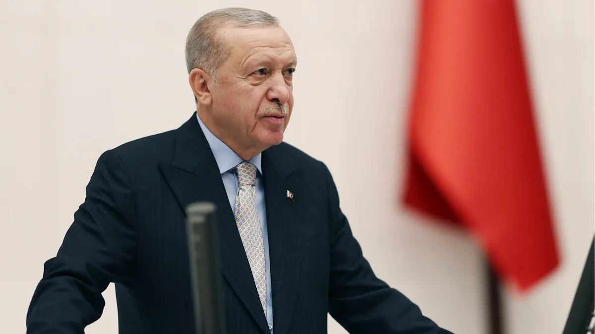 Cumhurbaşkanı Erdoğan'ın TBMM Genel Kurulu'nda konuşma yaptığı an