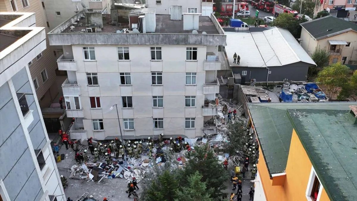 Maltepe'deki bina çökmesinde can kaybı 5'e yükseldi