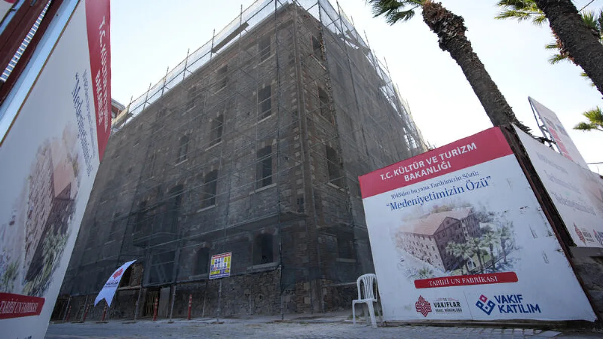 Tarihi un fabrikası kütüphaneye dönüşüyor