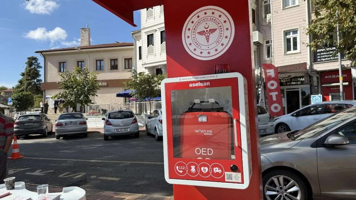 Tekirdağ Valiliği önüne yerleştirilen yerli üretim OED cihazının tanıtımı