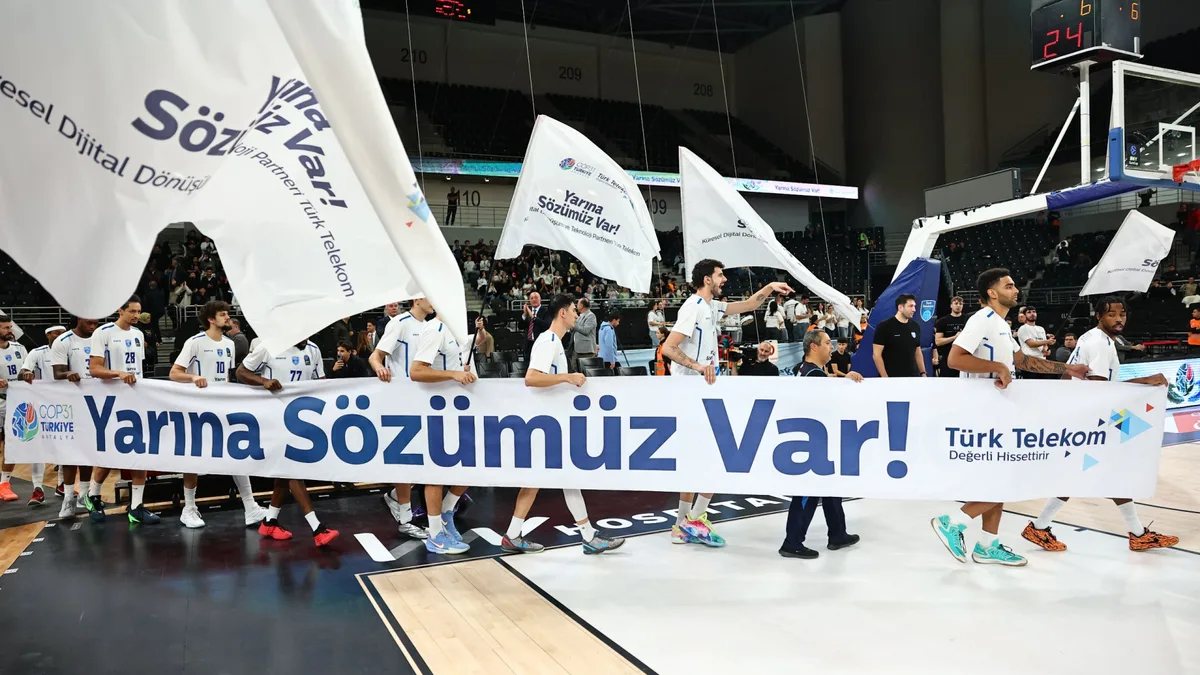 Türk Telekom'dan EuroCup'ta iklim farkındalığı mesajı