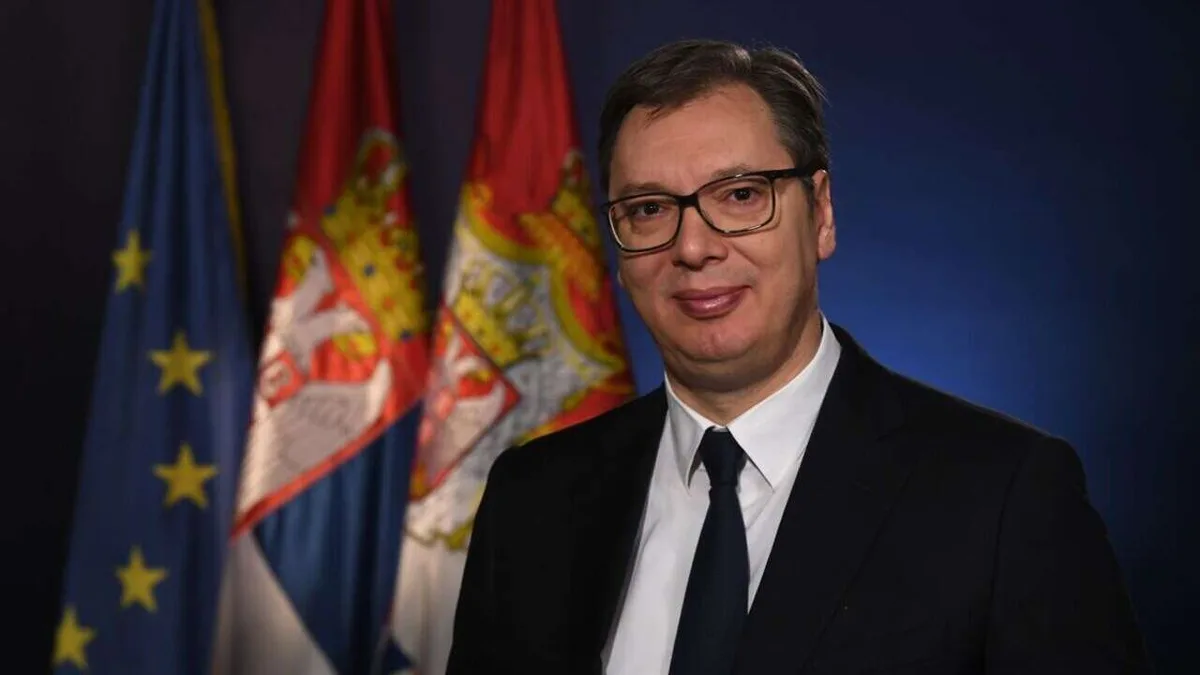 Sırbistan Cumhurbaşkanı Aleksandar Vucic BM Genel Kurulu'nda konuşurken